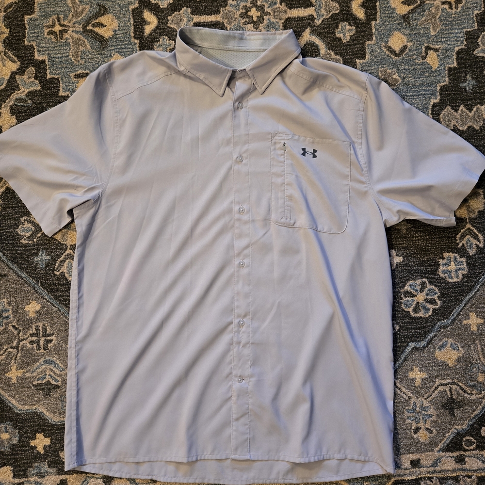 Under Armour Men's Light Gray Casual Shirt